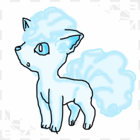 I Tried To Draw The Alolan Vulpix In Pc - Cartoon, HD Png Download - alolan vulpix png
