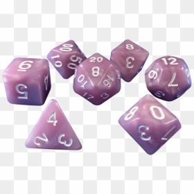 Plastic Set Of 7 Polyhedral Rpg Dice For Dnd - Transparent Dnd Dice Png, Png Download - dnd dice png