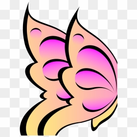 Black And White Clipart Butterfly, HD Png Download - butterfly .png