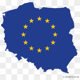 Metro In Poland Map, HD Png Download - eu flag png