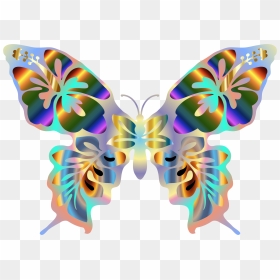 Iridescent Butterfly Clip Arts, HD Png Download - butterfly .png