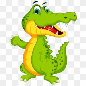 Crocodile Alligator Cartoon Illustration Clipart , - Cartoon Crocodile, HD Png Download - alligator head png