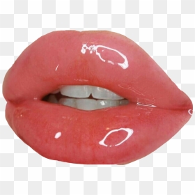 Aesthetic Glossy Lips , Png Download - Pink Lip Gloss Aesthetic, Transparent Png - glossy png