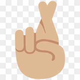 Small Fingers Crossed Emoji, HD Png Download - fingers png