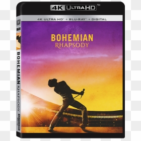 Bohemian Rhapsody 4k Ultra Hd Combo Pack Cover - Bohemian Rhapsody 2018 Blu Ray Cover, HD Png Download - bloody chainsaw png