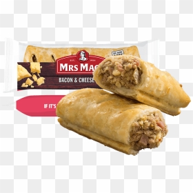 Bacon & Cheese Roll - Mrs Macs Cheese Ands Bacon Roll, HD Png Download - bacon.png
