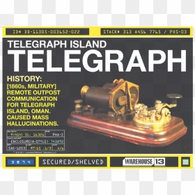 Warehouse 13 Telegraph Island Youth T Shirt, HD Png Download - telegraph png