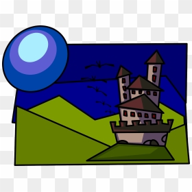 Castle Cartoon Svg, HD Png Download - haunted png