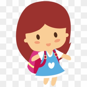 Cartoon Estudante Speech Balloon - Kit Imprimible Candy Bar Gratis, HD Png Download - school girl png