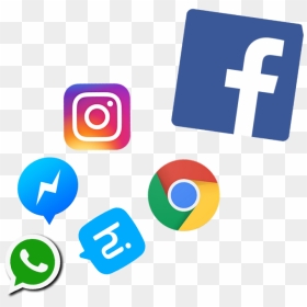 #icon #socialmedia #social #media #instagram #facebook - Whatsapp Facebook Instagram Png, Transparent Png - facebook messenger icon png