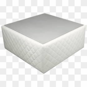 Leather Coffee Table, Leather Center Table - Ottoman, HD Png Download - table.png