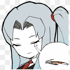 Face Hair White Black Facial Expression Woman Nose - Lobotomy Corporation Art Book, HD Png Download - disappointed png