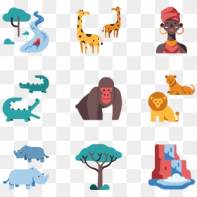 Africa Vector Png - Africa Icons Png, Transparent Png - safari icon png