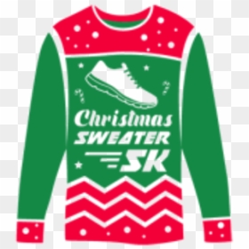 Christmas Sweater 5k - Long-sleeved T-shirt, HD Png Download - christmas sweater pattern png