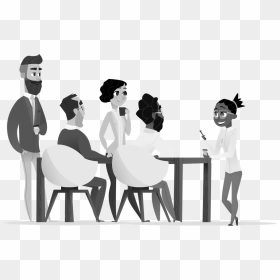 Group Of People - Digital Marketing Cliparts Transparent Png, Png Download - group of people sitting png