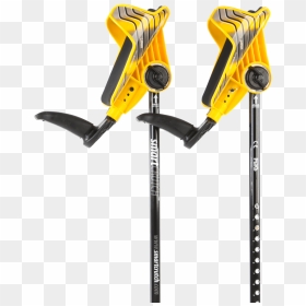 Yellow Crutches From Smartcrutch - Trekking Pole, HD Png Download - crutches png