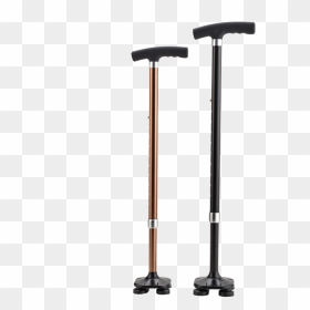 Old Man Crutches Four Legged Walking Stick Cane Elderly - Old Man Stick Png, Transparent Png - crutches png