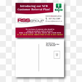 Postcard Design By Standout Design For The Rss Group, HD Png Download - rss png