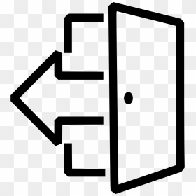 Signout Logout Leave Off Outside Escape Sign Log Out - Entradas Y Salidas Png, Transparent Png - escape png