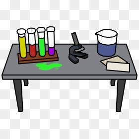 Club Penguin Rewritten Wiki - Lab Table Clipart, HD Png Download - laboratory png