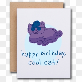 Cool-cat - Greeting Card, HD Png Download - happy cat png