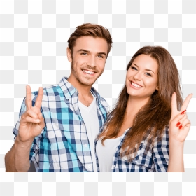 Take Our Free Smile Assessment Smiling Man And Woman - Happy Smile Man And Woman, HD Png Download - man and woman png