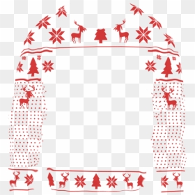 Ugly Sweater Border Clipart, HD Png Download - christmas sweater pattern png