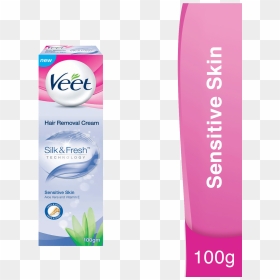 Veet Silk & Fresh Hair Removal Cream For Sensitive - Veet Silk And Fresh Hair Removal Cream, HD Png Download - fresh png