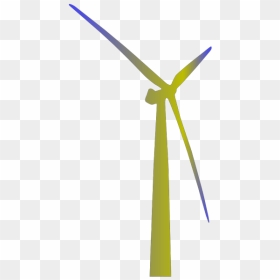 Wind Turbine Shaded Green And Blue Png Images - Wind Turbine Clip Art, Transparent Png - wind swirls png