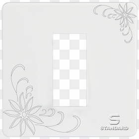 1 M Aster Cover Plate White Aster - Butterfly, HD Png Download - aster png