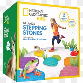 Obstacle Course Stepping Stones Balance Toy - National Geographic Stepping Stones, HD Png Download - stepping stones png