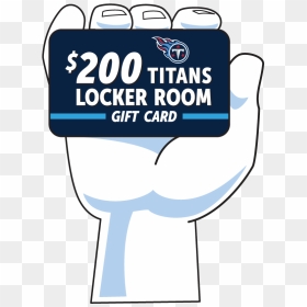 $200 Titans Locker Room Gift Card, HD Png Download - titans png