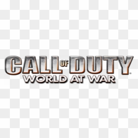 Duty World At War , Png Download - Call Of Duty World At War Text Png, Transparent Png - world at war png