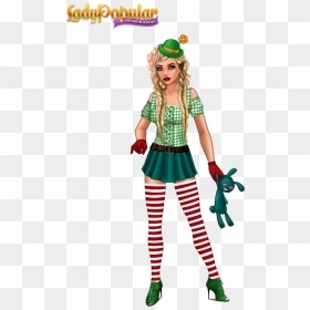 Lady Popular Fashion Arena Look, HD Png Download - christmas elves png