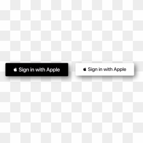 Images Of Two Styles Of "sign In With Apple - Sign In With Apple Button Png, Transparent Png - sign up button png