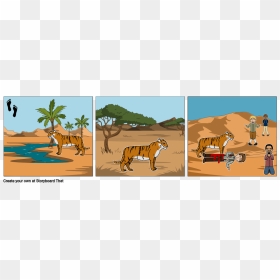 Giraffe Evolution Story Board, HD Png Download - tigre png