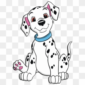 101 Dalmatians Puppy With Blue Collar - Clipart Dalmatian, HD Png Download - 101 dalmatians png