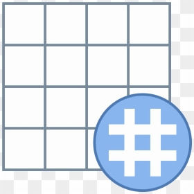Hashtag Raster Icon - Circle, HD Png Download - hashtag icon png