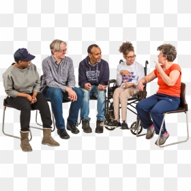 Sitting, HD Png Download - group of people sitting png