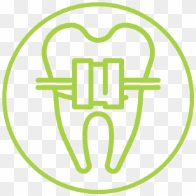 Straight Teeth Braces - Orthodontics, HD Png Download - dental icon png