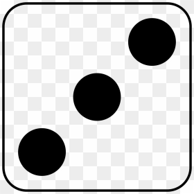 Face Of Dice 3 Clipart , Png Download - 3 Dots On A Dice, Transparent Png - dnd dice png