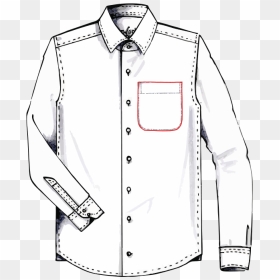 Breast Pocket To Finish - Long Sleeve Shirt With Pockets Clipart, HD Png Download - shirt pocket png
