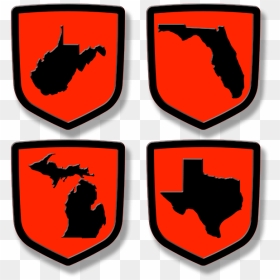 State Outline Tailgate Emblem - Emblem, HD Png Download - badge outline png