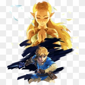 Zelda Breath Of The Wild Art, HD Png Download - zelda link png