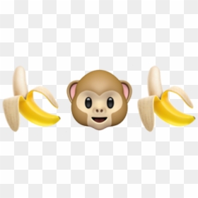 #🍌🐵🍌#monkey #banana #emoji #freetoedit - Cartoon, HD Png Download - banana emoji png