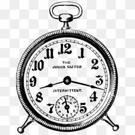 Small Vintage Alarm Clock Vector Graphics - Right To A Fair And Speedy Trial Drawing, HD Png Download - vintage lines png
