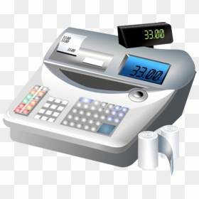 Money Cash Register Clipart Svg Free Stock Cash Register - Cash Register Png, Transparent Png - register icon png