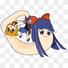 Jumped On The Pop Team Epic Fan Art Train - Fan Art, HD Png Download - pop team epic png