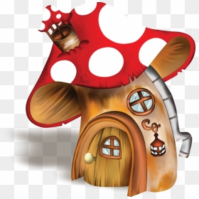 Transparent Mushroom Clip Art - Gnome Mushroom House Clipart, HD Png Download - setas png