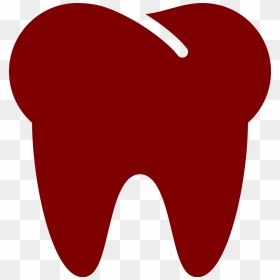 Transparent Tooth Clip Art - Red Tooth Clipart, HD Png Download - tooth logo png